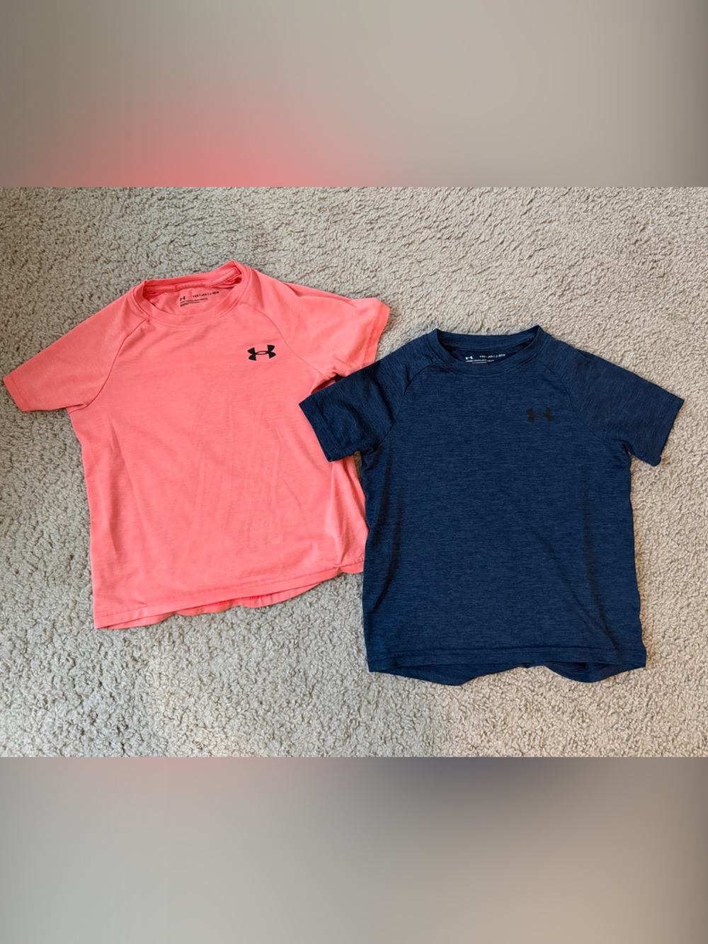 Under Armour Kids Short Sleeve Tees in Orange and Navy (2-Pack)